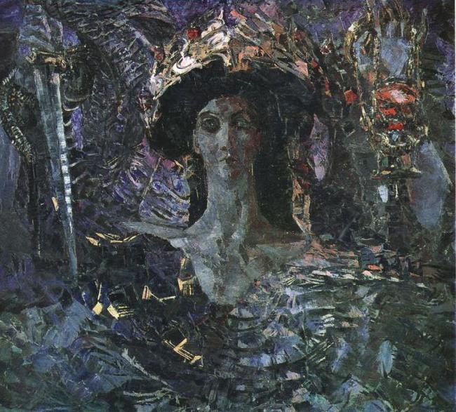 Mikhail Vrubel Six winged Seraph Sweden oil painting art